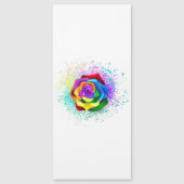 Rose des Regenbogens Magneteinladung (Vorderseite)