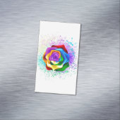 Rose des Regenbogens Magnetische Visitenkarte (Beispiel)