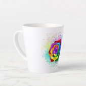 Rose des Regenbogens Milchtasse (Linke Ecke)
