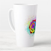 Rose des Regenbogens Milchtasse (Linke Ecke)
