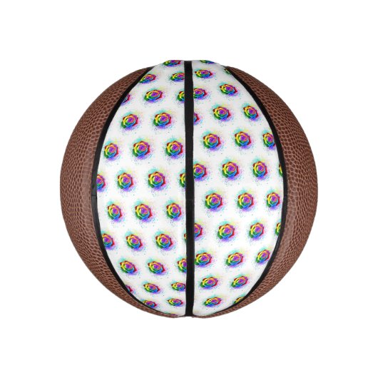 Rose des Regenbogens Mini Basketball (Vertikal)