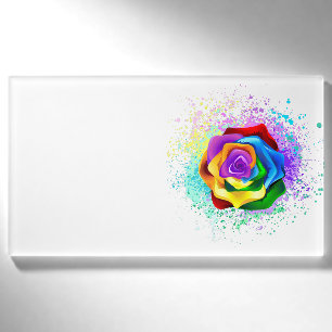 Rose des Regenbogens Namenschild