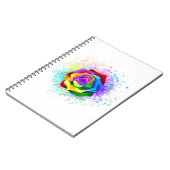 Rose des Regenbogens Notizblock (Linke Seite)