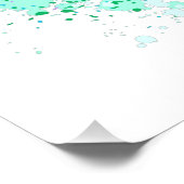 Rose des Regenbogens Poster (Ecke)