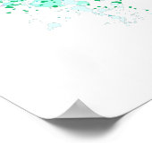 Rose des Regenbogens Poster (Ecke)