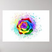 Rose des Regenbogens Poster (Vorne)