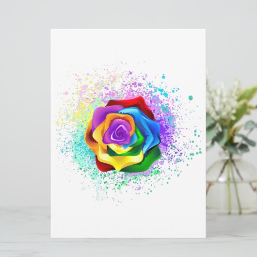 Rose des Regenbogens Programm (Stehend Vorderseite)