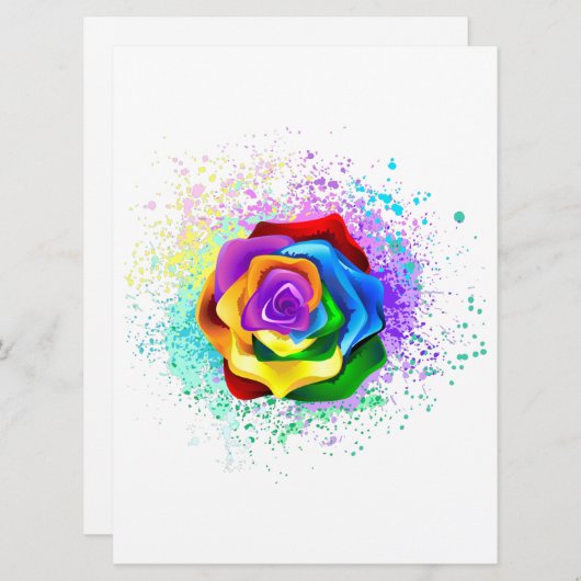 Rose des Regenbogens Programm (Vorne/Hinten)