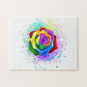 Rose des Regenbogens Puzzle (Horizontal)