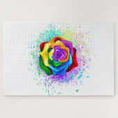 Rose des Regenbogens Puzzle (Horizontal)