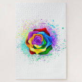 Rose des Regenbogens Puzzle (Vertikal)
