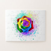 Rose des Regenbogens Puzzle (Horizontal)