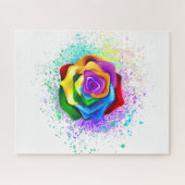 Rose des Regenbogens Puzzle (Horizontal)