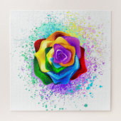 Rose des Regenbogens Puzzle (Horizontal)
