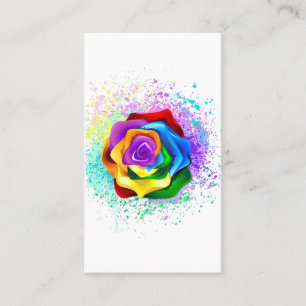 Rose des Regenbogens Rabattkarte