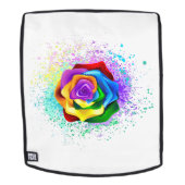 Rose des Regenbogens Rucksack (Abnehmbare Front)