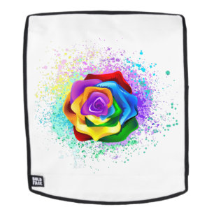 Rose des Regenbogens Rucksack