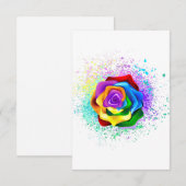 Rose des Regenbogens Save The Date (Vorne/Hinten)