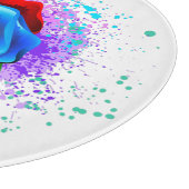 Rose des Regenbogens Schneidebrett (Ecke)