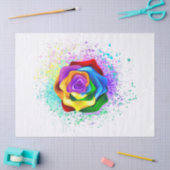 Rose des Regenbogens Seidenpapier (Basteln)