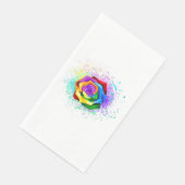 Rose des Regenbogens Serviette (Ecke)