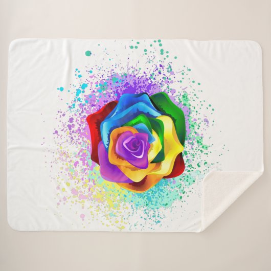 Rose des Regenbogens Sherpadecke (Vorderseite (Horizontal))