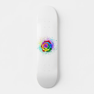 Rose des Regenbogens Skateboard