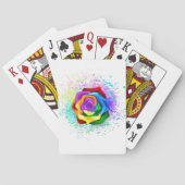 Rose des Regenbogens Spielkarten (Rückseite)