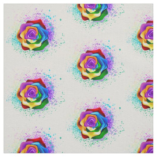 Rose des Regenbogens Stoff (Muster)