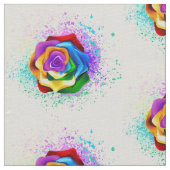 Rose des Regenbogens Stoff (Nahaufnahme)