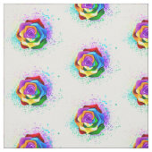 Rose des Regenbogens Stoff (Muster)