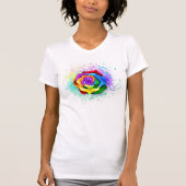 Rose des Regenbogens T-Shirt (Vorderseite)