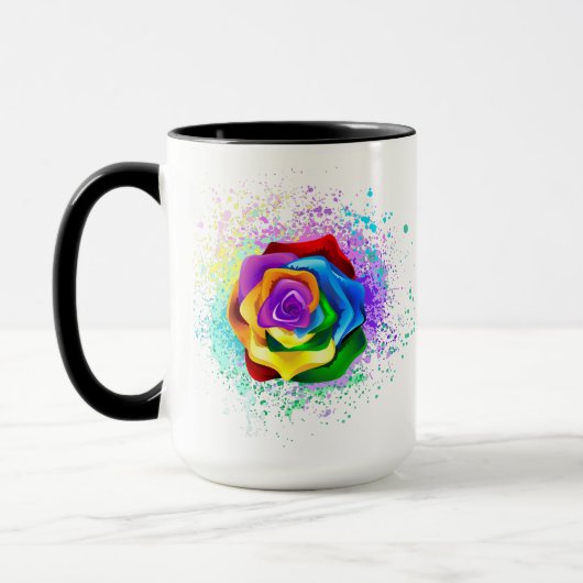 Rose des Regenbogens Tasse (Links)