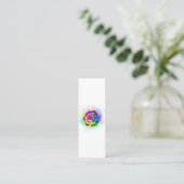 Rose des Regenbogens Telefonnummerkarte (Stehend Vorderseite)
