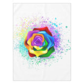 Rose des Regenbogens Tischdecke (Vorderseite)