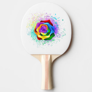Rose des Regenbogens Tischtennis Schläger