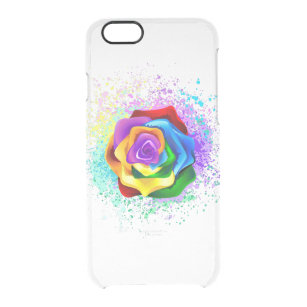 Rose des Regenbogens Durchsichtige iPhone 6/6S Hülle