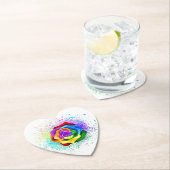 Rose des Regenbogens Untersetzer (Vor Ort)