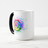 Rose des Regenbogens Verwandlungstasse (Vorderseite Links)