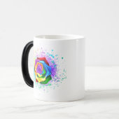Rose des Regenbogens Verwandlungstasse (Vorderseite Links)