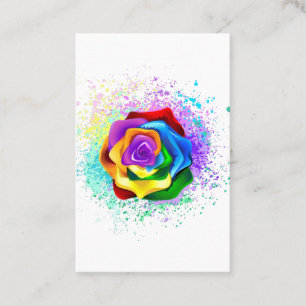 Rose des Regenbogens Visitenkarte