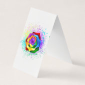 Rose des Regenbogens Visitenkarten (Vorderseite)