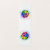 Rose des Regenbogens Visitenkarten (Außenseite Aufgefaltet)