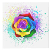 Rose des Regenbogens Würfel (Vorderseite)