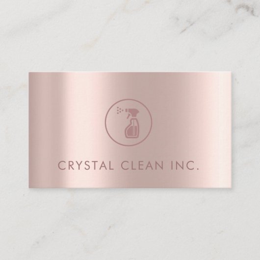 Rose des Reinigungsservice Visitenkarte (Vorderseite)