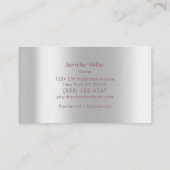 Rose des Reinigungsservice Visitenkarte (Rückseite)