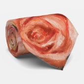 Rose des Renoir Impressionisten Painting Neck Tie Krawatte (Gerollt)
