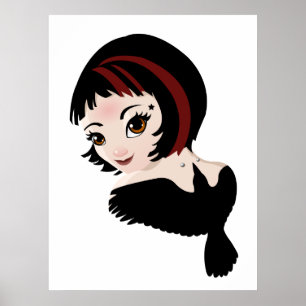 Rose des Tattooid Girl Poster