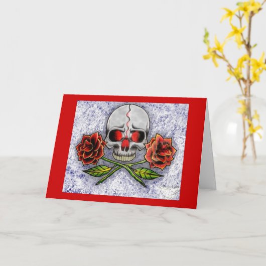 Rose des Todes! Geburtskarte Karte (Gelbe Blume)