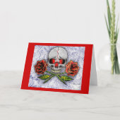 Rose des Todes! Geburtskarte Karte (Vorderseite)